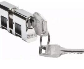 Cilindro Para Fechadura Soprano 53mm Cromado Soprano