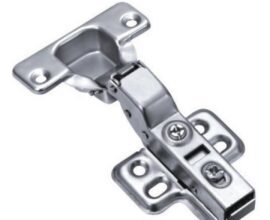 Dobradiça 35mm curva com pistão e click Hardt