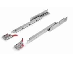 Corrediça embutida fecho toque 300/350/400/450/500/550mm Hardt