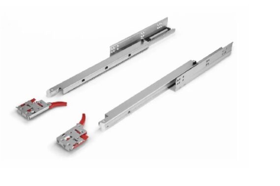 Corrediça embutida fecho toque 300/350/400/450/500/550mm Hardt