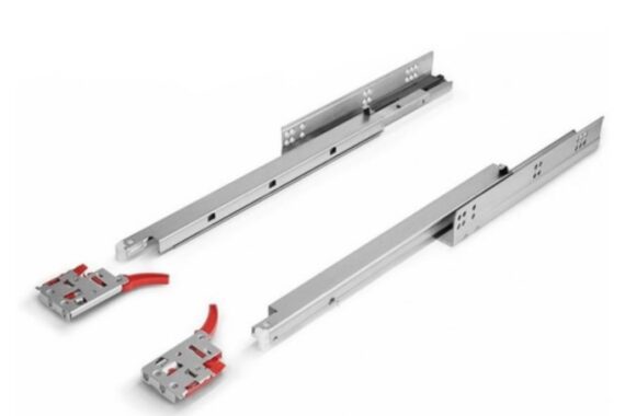 Corrediça embutida com pistão 300/350/400/450/500/550mm Hardt