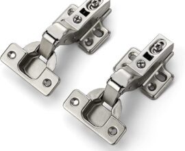 Dobradiça 35mm super curva com pistão e click Hardt