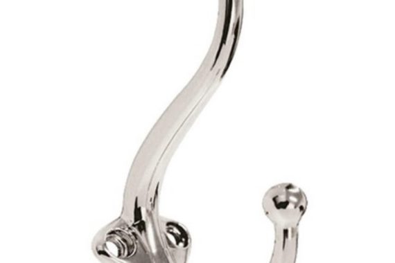 Cabide grande duplo vertical Cromado 3D