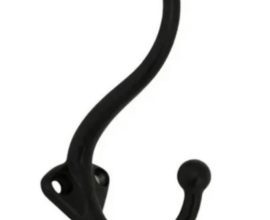 Cabide duplo vertical Preto 3D