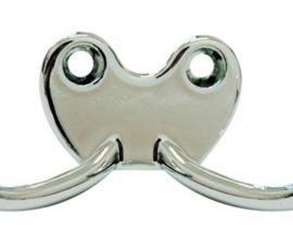 Cabide Chapolin duplo horizontal Cromado