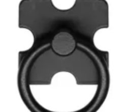 Puxador Argola Santa Fé Preto 3D