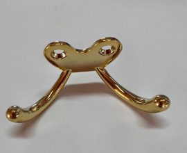 Cabide Chapolin duplo horizontal Dourado
