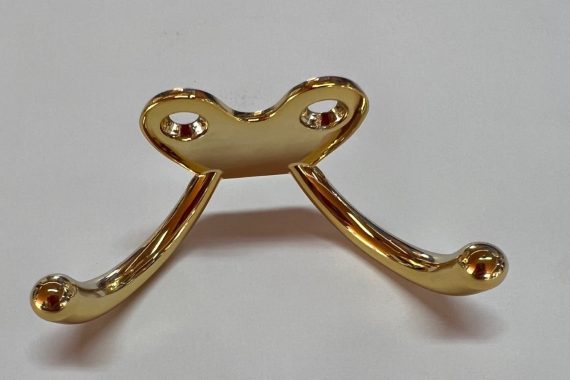 Cabide Chapolin duplo horizontal Dourado