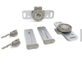 Sistema de Porta de Correr RO 25 Embutir com Guia 2207 para 1 Porta 30Kg Rometal