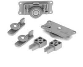 Sistema de Porta de Correr RO 47 com Guia 4002 para 1 Porta 60Kg Rometal