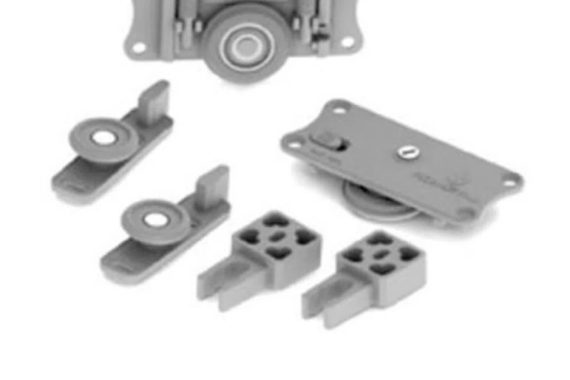 Sistema de Porta de Correr RO 47 com Guia 4002 para 1 Porta 60Kg Rometal