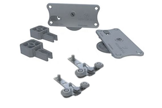 Sistema Deslizante RO 47 (60 Kg) com Guia 4025 Embutido para 01 Porta Rometal