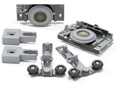 Sistema de Porta de Correr RO 62 Standard com Amortecedor e Guia 4002 para 1 Porta 15 a 40Kg Rometal