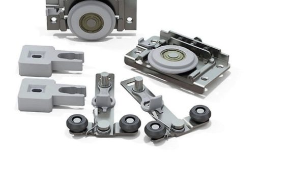 Sistema de Porta de Correr RO 62 Standard com Amortecedor e Guia 4002 para 1 Porta 15 a 40Kg Rometal