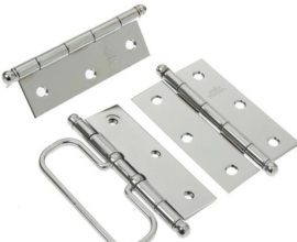 Dobradiça Camarão Aço 3″ X 2 1/2″ Cromada 21004 União Mundial