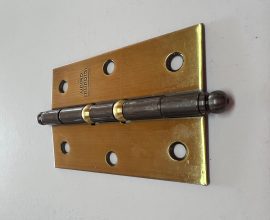 Dobradiça latão 3 1/2 x 2 5/16 leve com anel LO União Mundial