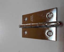 Dobradiça Aço 2″ X 1 1/4″ Linha Leve sem anel 21504 Cromada União Mundial