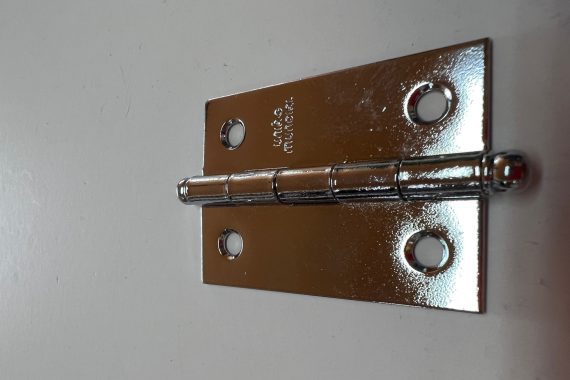 Dobradiça Aço 2″ X 1 1/4″ Linha Leve sem anel 21504 Cromada União Mundial