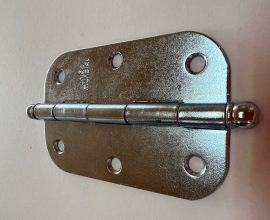 Dobradiça Aço canto redondo  3″ 1/2″ X 2″ 5/16″ Cromada União Mundial