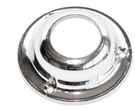 Suporte cabideiro fechado cromado Gecele