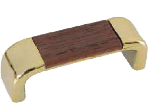 Puxador 30 dourado mogno Gecele