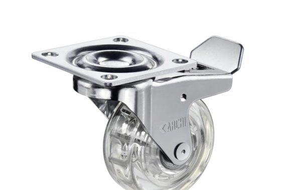 Rodízio gel 50mm com rolamento com freio Archi