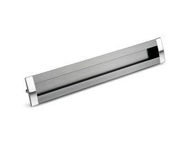 Puxador Fiore 128mm Titanium escovado com Cromado Archi