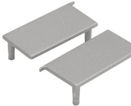 Ponteira lisa 15mm Cromo acetinado Rometal