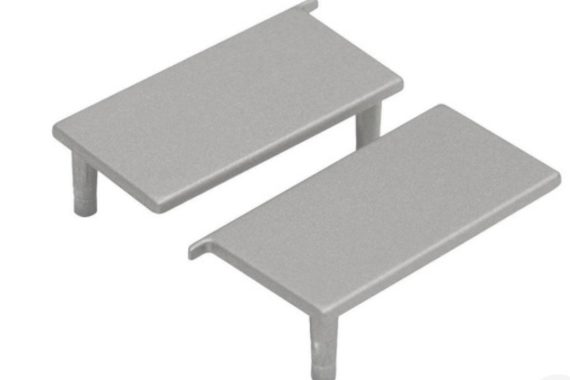 Ponteira lisa 15mm Cromo acetinado Rometal