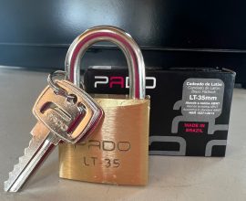 Cadeado 35mm latão Pado