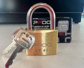 Cadeado 40mm latão Pado