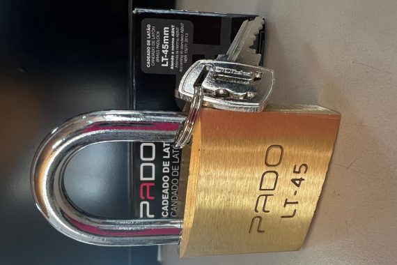 Cadeado 45mm latão Pado