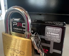 Cadeado 50mm latão Pado