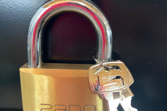 Cadeado 60mm latão Pado