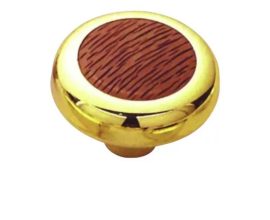 Puxador 80 dourado mogno Gecele