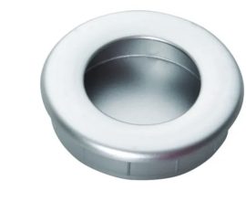 Puxador embutir 300 cromado fosco Gecele