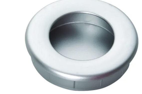Puxador embutir 300 cromado fosco Gecele