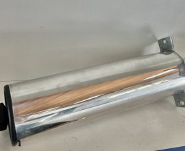 Pé redondo alumínio 200mm polido Hastvel