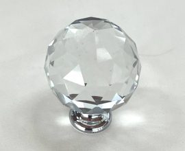 Puxador Requinte cristal cromado 40mm Hastvel